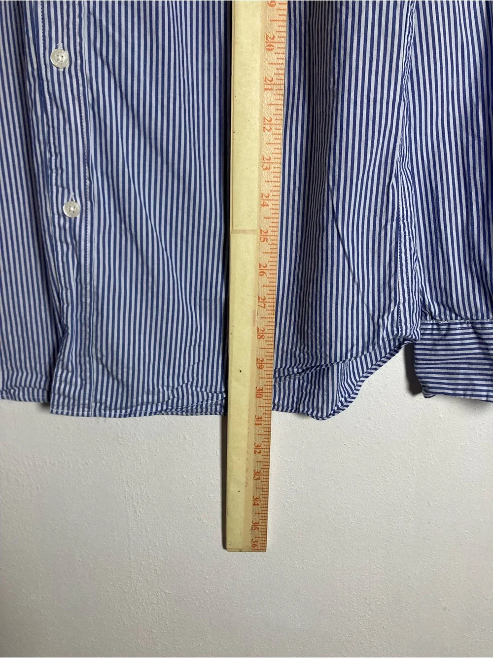 J.Crew Flex Washed Classic Fit Blue White Striped Shirt Men's Size M Office